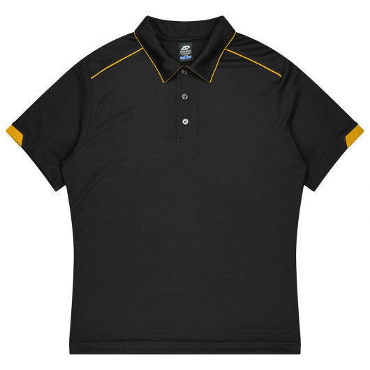 Hamilton Mens Polos Black Gold
